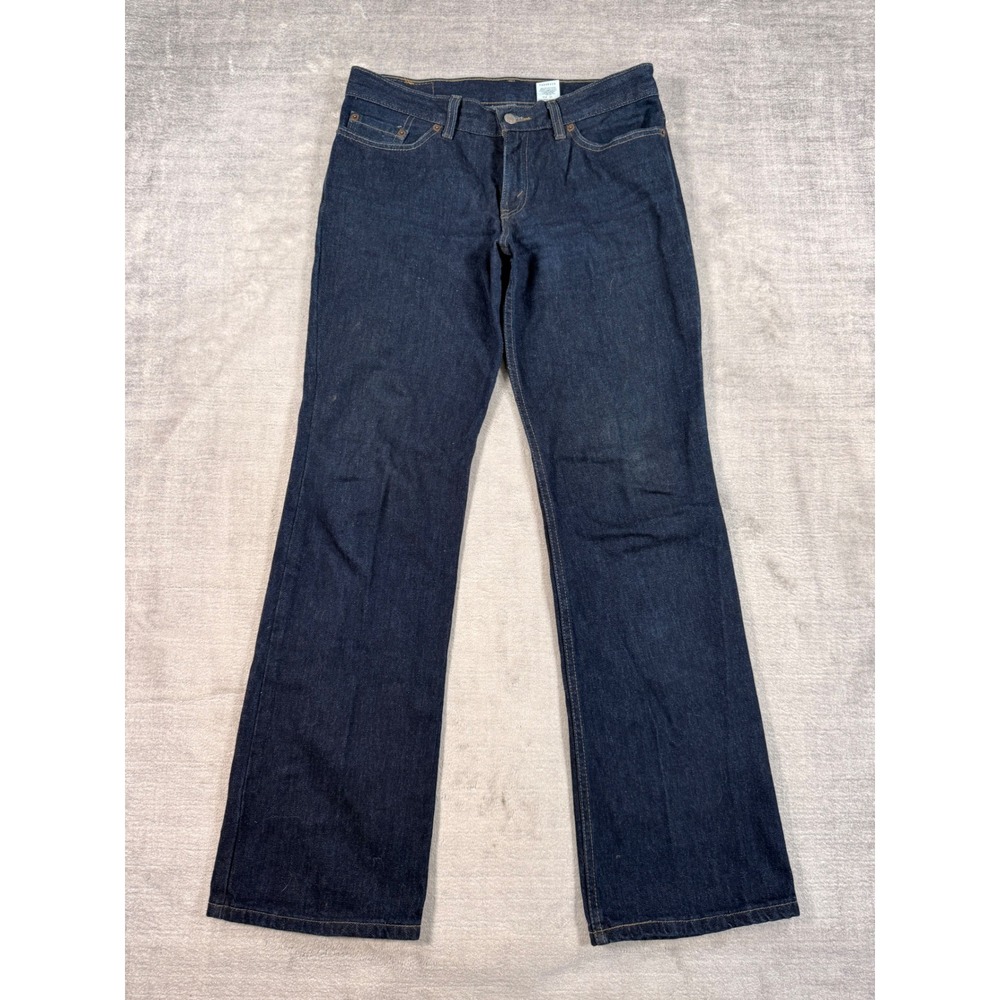 Levi's Pants Women 9 JR M Blue Dark Wash 518 Superlow Bootcut Y2K Flare Jeans